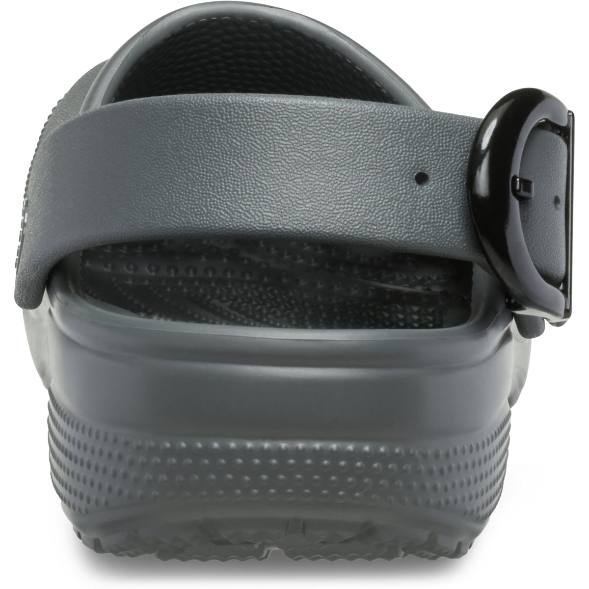 Classic Enamel Buckle Clog - Carbon