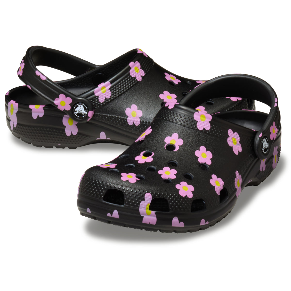 Classic Flower Clog - Siyah